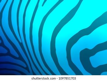 Dark BLUE vector natural abstract texture. Doodles on blurred abstract background with gradient. The pattern can be used for heads of websites and designs.