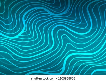 Dark BLUE vector natural abstract texture. Glitter abstract illustration with doodles and Zen tangles. The pattern can be used for coloring books and pages for kids.