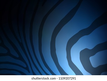 Dark BLUE vector natural abstract pattern. Ethnic elegant natural pattern with gradient. A completely new template for your business design.