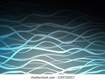 Dark BLUE vector natural abstract texture. Doodles on blurred abstract background with gradient. Hand painted design for web, wrapping, wallpaper.