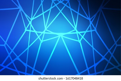 Dark BLUE vector natural abstract pattern. Creative illustration in blurred style with doodles made by child. The template can be used as a background for cell phones.