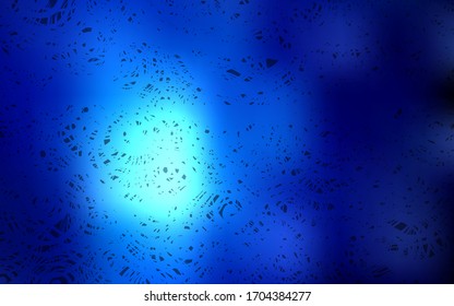 Antecedentes naturales abstractos vectoriales de color azul oscuro. Ilustración colorida abstracta con rosas en estilo doodle. La plantilla completamente nueva se puede utilizar para su libro de marca.