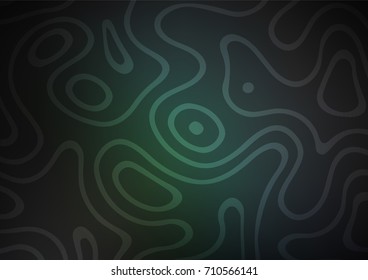 Dark BLUE vector natural abstract template. Ethnic elegant natural pattern with gradient. The pattern can be used for coloring books and pages for kids.