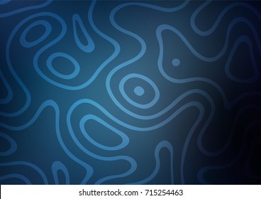 Dark BLUE vector natural abstract pattern. Creative illustration in blurred style with doodles. The template can be used as a background for cell phones.