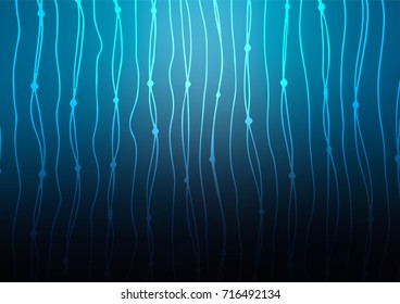 Dark BLUE vector natural abstract background. A completely new color illustration in doodle style. Brand-new design for your business.