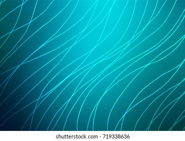 Dark BLUE vector natural abstract texture. Doodles and Zen tangles on blurred abstract background with gradient. A completely new template for your business design.
