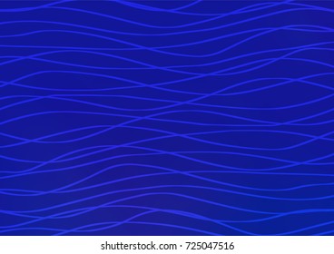 Dark BLUE vector natural abstract pattern. Sketchy hand drawn doodles on blurred background. Hand painted design for web, leaflet, textile.