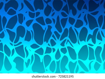 Dark BLUE vector natural abstract texture. Blurred decorative design in Indian style with Zen tangles. The completely new template can be used for your brand book.