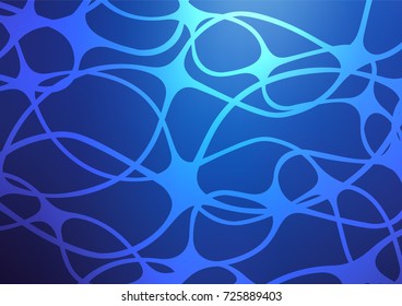 Dark BLUE vector natural abstract background. Geometric doodle illustration in Origami style with gradient. The doodle design can be used for your web site.