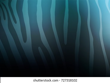 Dark BLUE vector natural abstract pattern. Geometric doodle illustration in Origami style with gradient. The pattern can be used for coloring books and pages for kids.