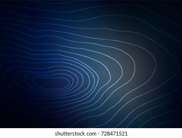 Dark BLUE vector natural abstract pattern. An elegant bright illustration with lines in Natural style. The elegant pattern can be used as a part of a brand book.