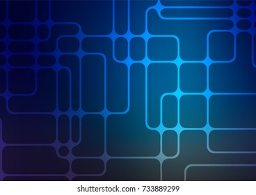Dark BLUE vector natural abstract texture. A completely new color illustration in doodle style. The completely new template can be used for your brand book.