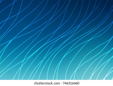 Dark BLUE vector natural abstract background. Geometric doodle illustration in Origami style with gradient. The elegant pattern can be used as a part of a brand book.