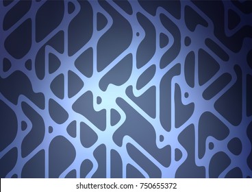 Dark BLUE vector natural abstract texture. A completely new color illustration in doodle style. The pattern can be used for wallpapers and coloring books.