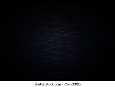 Dark BLUE vector natural abstract pattern. A vague abstract illustration with doodles in Indian style. The pattern can be used for wallpapers and coloring books.