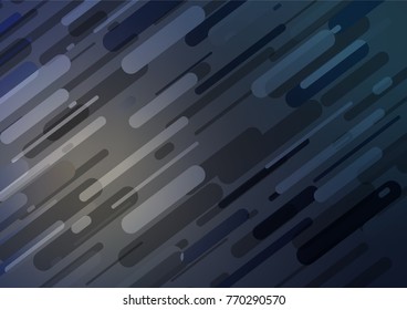 Dark BLUE vector natural abstract pattern. Doodles on blurred abstract background with gradient. The doodle design can be used for your web site.