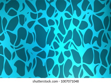 Dark BLUE vector natural elegant background. Doodles on blurred abstract background with gradient. The template can be used as a background for cell phones.