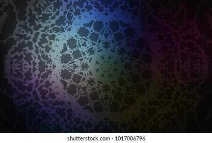 Dark BLUE vector natural elegant template. Shining colored illustration with childish doodles in Arabic style. The completely new template can be used for your brand book.