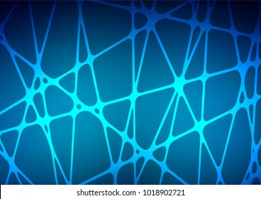 Dark BLUE vector natural elegant texture. Glitter abstract illustration with doodles and Zen tangles. The template can be used as a background for cell phones.
