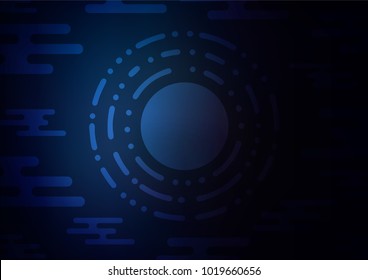 Dark BLUE vector natural elegant template. A completely new color illustration in doodle style. Brand-new design for your business.