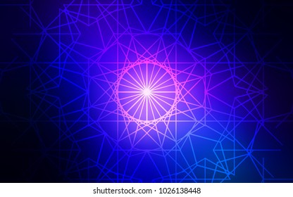 Dark BLUE vector natural elegant artwork. Doodle illustration made by child in Origami style with gradient. The best blurred design for your business.