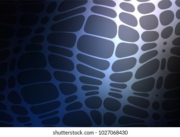 Dark BLUE vector natural elegant texture. Doodles on blurred abstract background with gradient. The textured pattern can be used for website.