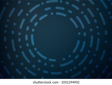 Dark BLUE vector natural elegant texture. Blurred decorative design in Indian style with Zen tangles. The pattern can be used for heads of websites and designs.