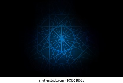 Dark BLUE vector natural elegant artwork. Brand-new colored illustration in blurry style with doodles drawn by child. The completely new template can be used for your brand book.