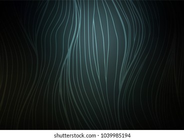 Dark BLUE vector natural elegant template. Geometric doodle illustration in Origami style with gradient. The template can be used as a background for cell phones.