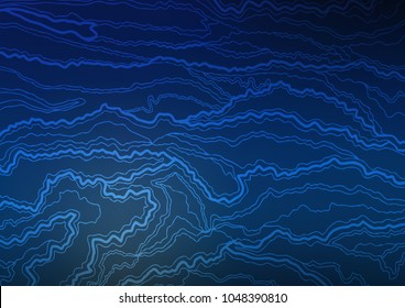 Dark BLUE vector natural elegant template. Glitter abstract illustration with doodles and Zen tangles. The textured pattern can be used for website.