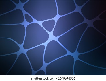 Dark BLUE vector natural elegant background. Doodles on blurred abstract background with gradient. A completely new template for your business design.