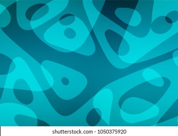 Dark BLUE vector natural elegant texture. A vague abstract illustration with doodles in Indian style. The best blurred design for your business.