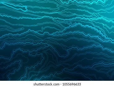 Dark BLUE vector natural elegant template. A vague abstract illustration with doodles in Indian style. A completely new design for your business.