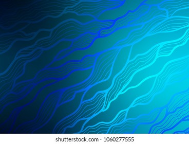 Dark BLUE vector natural elegant texture. Brand-new colored illustration in blurry style with doodles. Hand painted design for web, leaflet, textile.