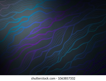Dark BLUE vector natural elegant texture. Brand-new colored illustration in blurry style with doodles. The pattern can be used for heads of websites and designs.