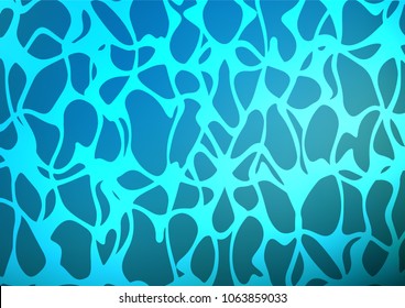 Dark BLUE vector natural elegant texture. Glitter abstract illustration with doodles and Zen tangles. The best blurred design for your business.