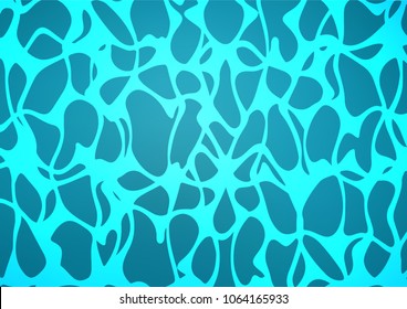 Dark BLUE vector natural elegant pattern. Doodles on blurred abstract background with gradient. Hand painted design for web, wrapping, wallpaper.