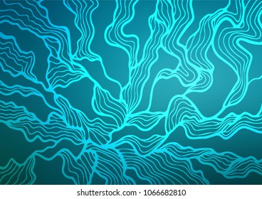 Dark BLUE vector natural elegant texture. Brand-new colored illustration in blurry style with doodles. A new texture for your design.