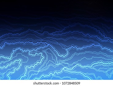 Dark BLUE vector natural elegant texture. Modern geometrical abstract illustration with doodles. The best blurred design for your business.