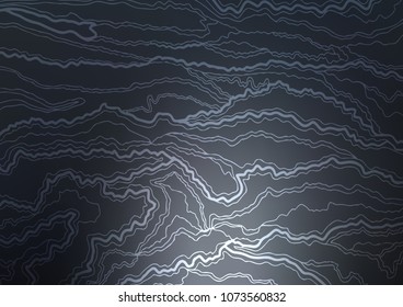 Dark BLUE vector natural elegant pattern. A vague abstract illustration with doodles in Indian style. The best blurred design for your business.