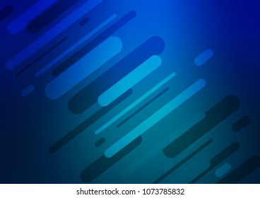 Dark BLUE vector natural elegant pattern. Shining colored illustration with doodles in Zen tangle style. The doodle design can be used for your web site.