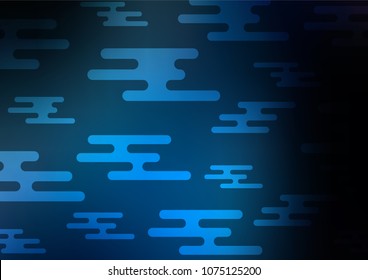 Dark BLUE vector natural elegant texture. A completely new color illustration in doodle style. Hand painted design for web, leaflet, textile.