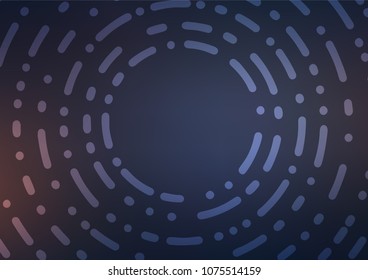Dark BLUE vector natural elegant pattern. Brand-new colored illustration in blurry style with doodles. A new texture for your design.