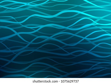 Dark BLUE vector natural elegant background. Modern geometrical abstract illustration with doodles. Brand-new design for your business.