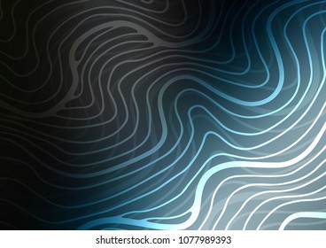 Dark BLUE vector natural elegant texture. Geometric doodle illustration in Origami style with gradient. Brand-new style for your business design.