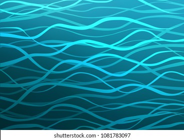 Dark BLUE vector natural elegant pattern. An elegant bright illustration with lines in Natural style. The template can be used as a background for cell phones.
