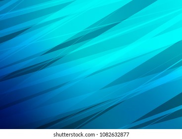 Dark BLUE vector natural elegant template. Colorful illustration in abstract style with doodles and Zen tangles. The pattern can be used for coloring books and pages for kids.