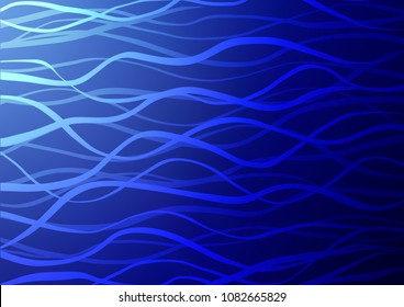 Dark BLUE vector natural elegant pattern. A completely new color illustration in doodle style. The textured pattern can be used for website.