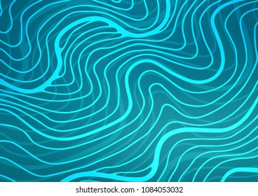 Dark BLUE vector natural elegant template. Colorful illustration in abstract style with doodles and Zen tangles. The pattern can be used for coloring books and pages for kids.