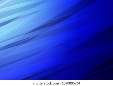 Dark BLUE vector natural elegant pattern. Blurred decorative design in Indian style with Zen tangles. A completely new design for your business.
